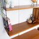 WHB shelf in teak, retro vintage style from the 60s-70s.