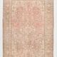 6x9 dusty pink wool persian rug 287x192cm
