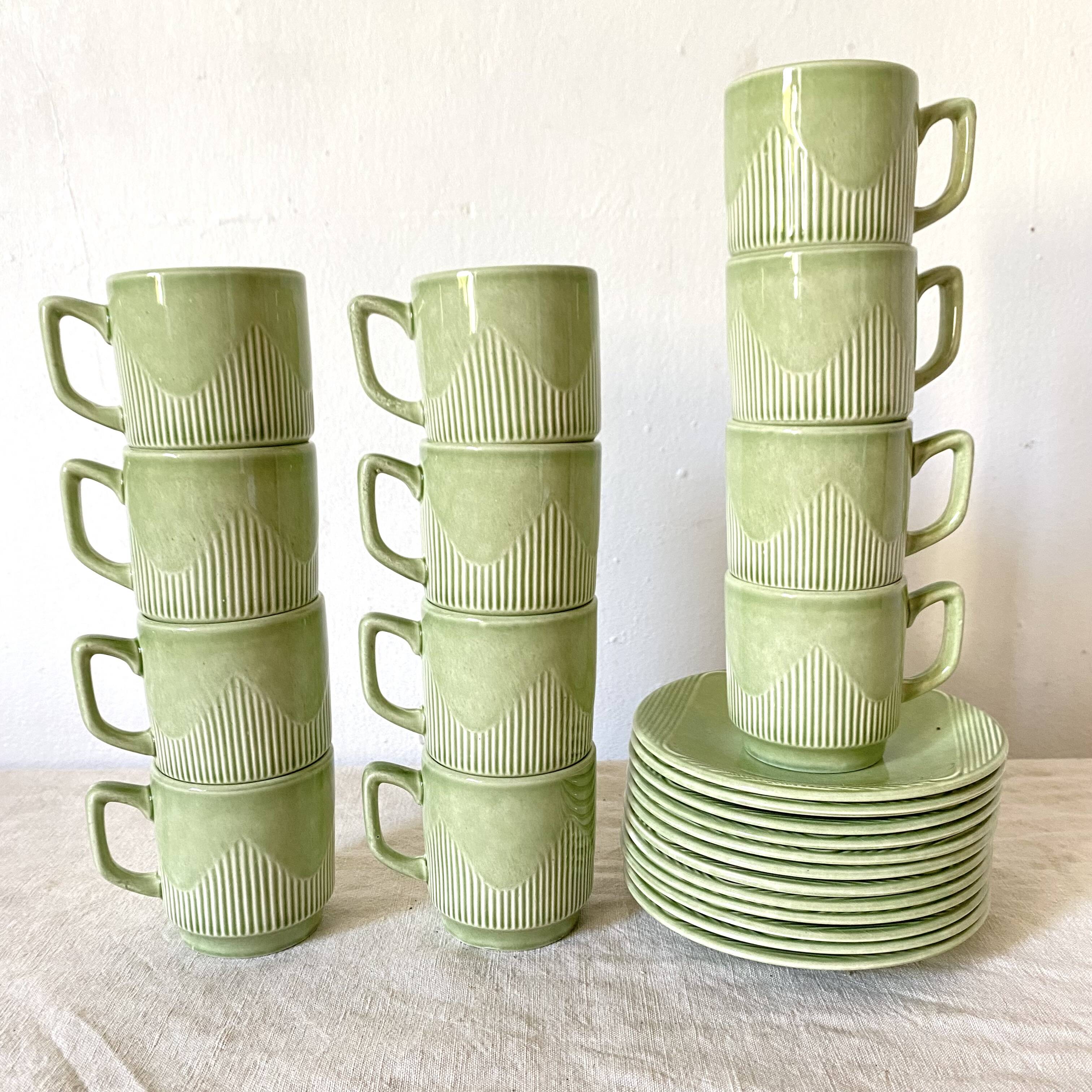 Pagnossin Italy espresso cups, 50s-60s