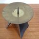 Brutalist Iron and Brass Candleholder, 1960s