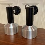 Pair of modular wall lights Scandinavian design 1960.