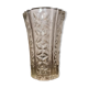 Large glass vase Pattern Lines and diamonds