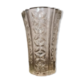 Vase en verre motif Lignes et losanges