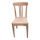 Scandinavian bistro chair in raw beech wood