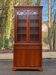 English display cabinet with 2 doors, mahogany imitation, 1990.