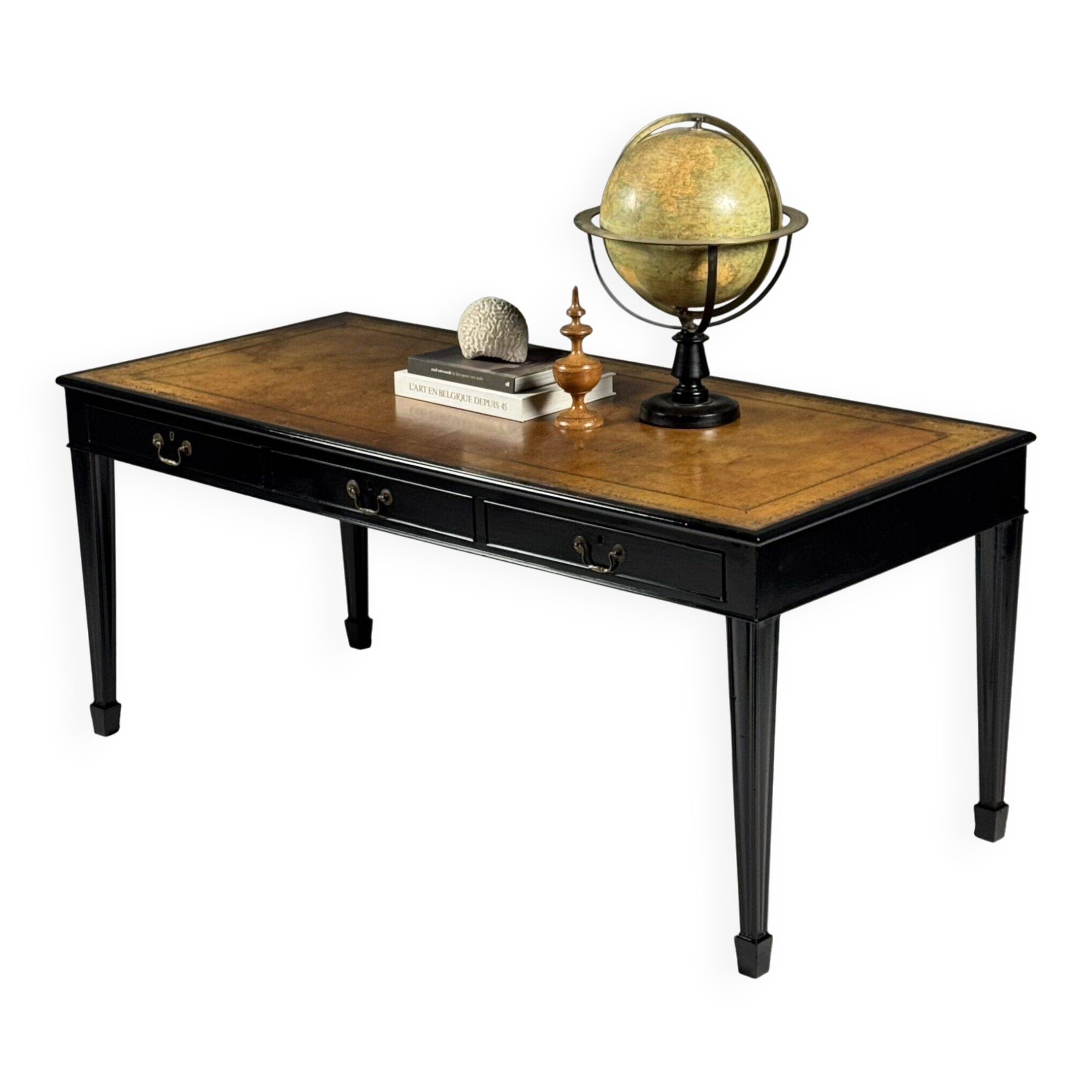 Bureau anglais du 19ème siècle noir