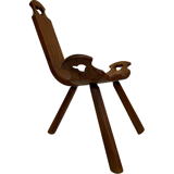 Chaise espagnole vintage brutalist design minimaliste