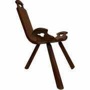 Chaise espagnole vintage brutalist design minimaliste