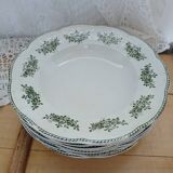 9 Badonviller Terre de Fer soup plates