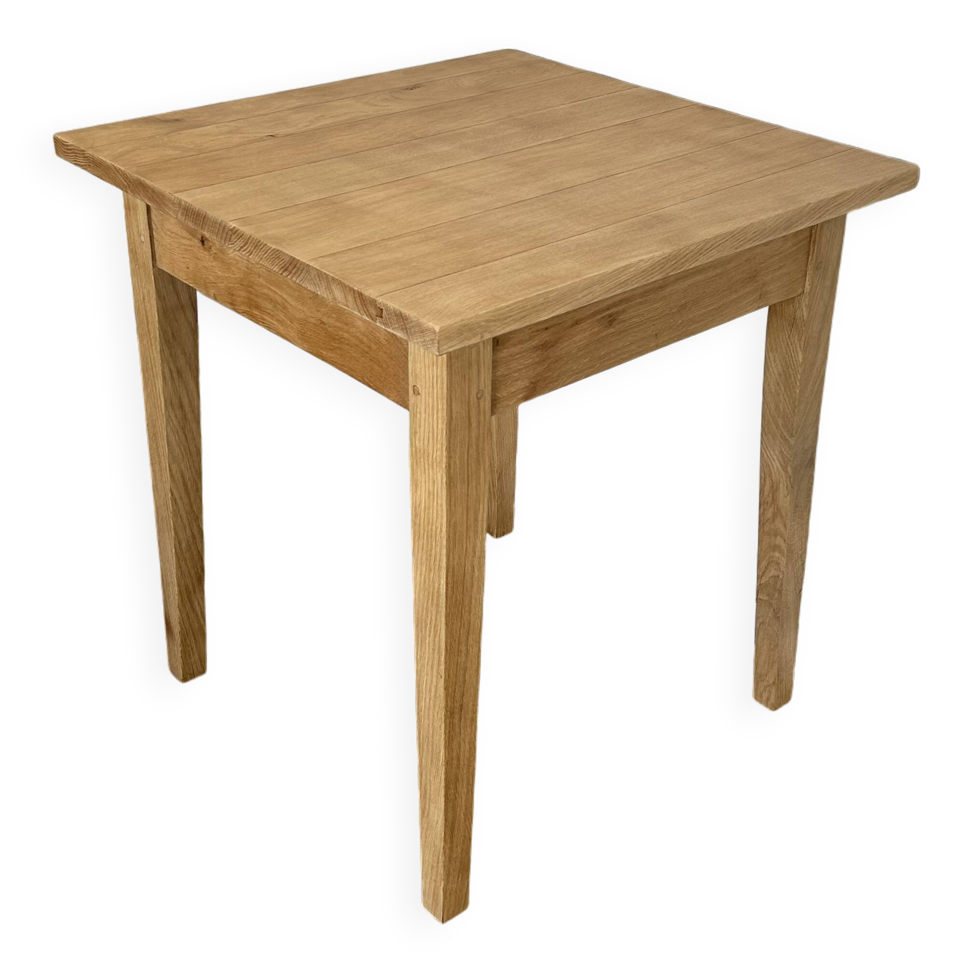 Solid oak square bistro dining table