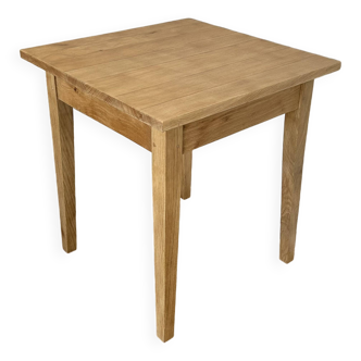Solid oak square bistro dining table