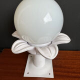 Opaline palm tree ceiling light from the 1980s.