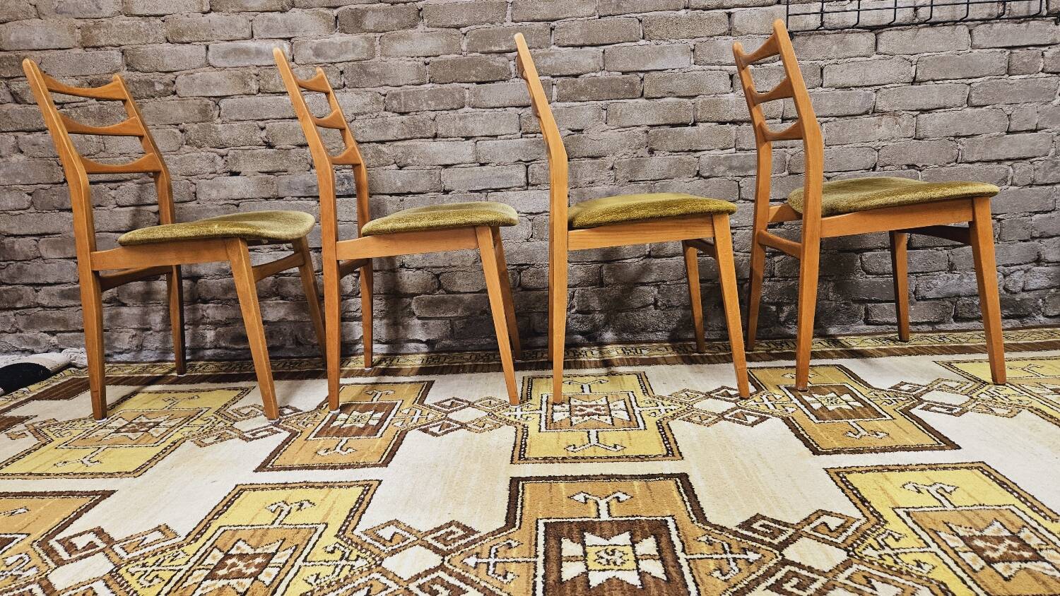 Set de 4 chaises scandinaves par Bähre Mignon Möbel 1960