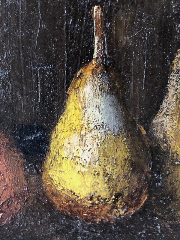 Still life painting with fruits by Jacques Voyet (1926-2010)