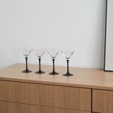 Set of martini glasses, Danish design, 1970s, manufactured in Denmark