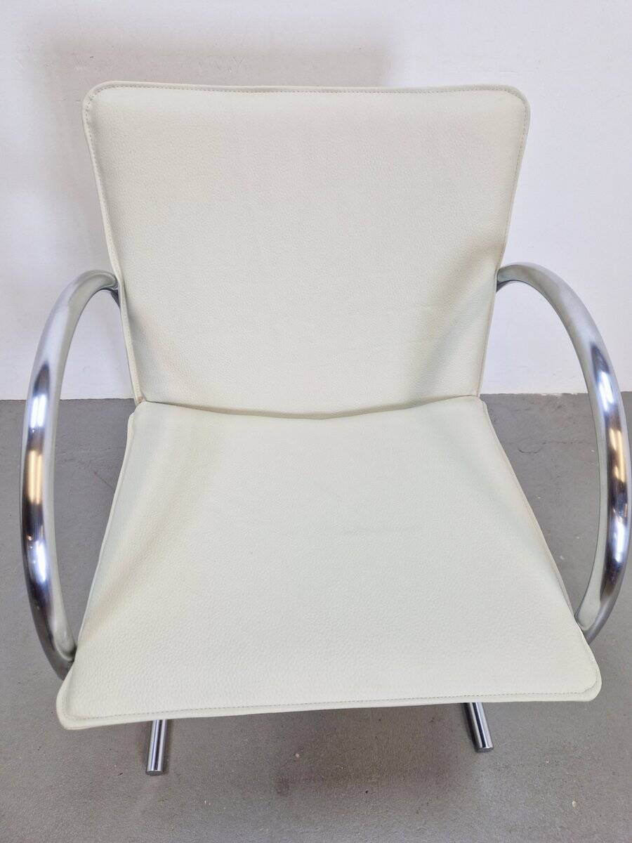 Postmodern Leather Cirkel Chairs by Karel Boonzaaijer & Pierre Mazairac for Metaform, 1980s, Set of 4