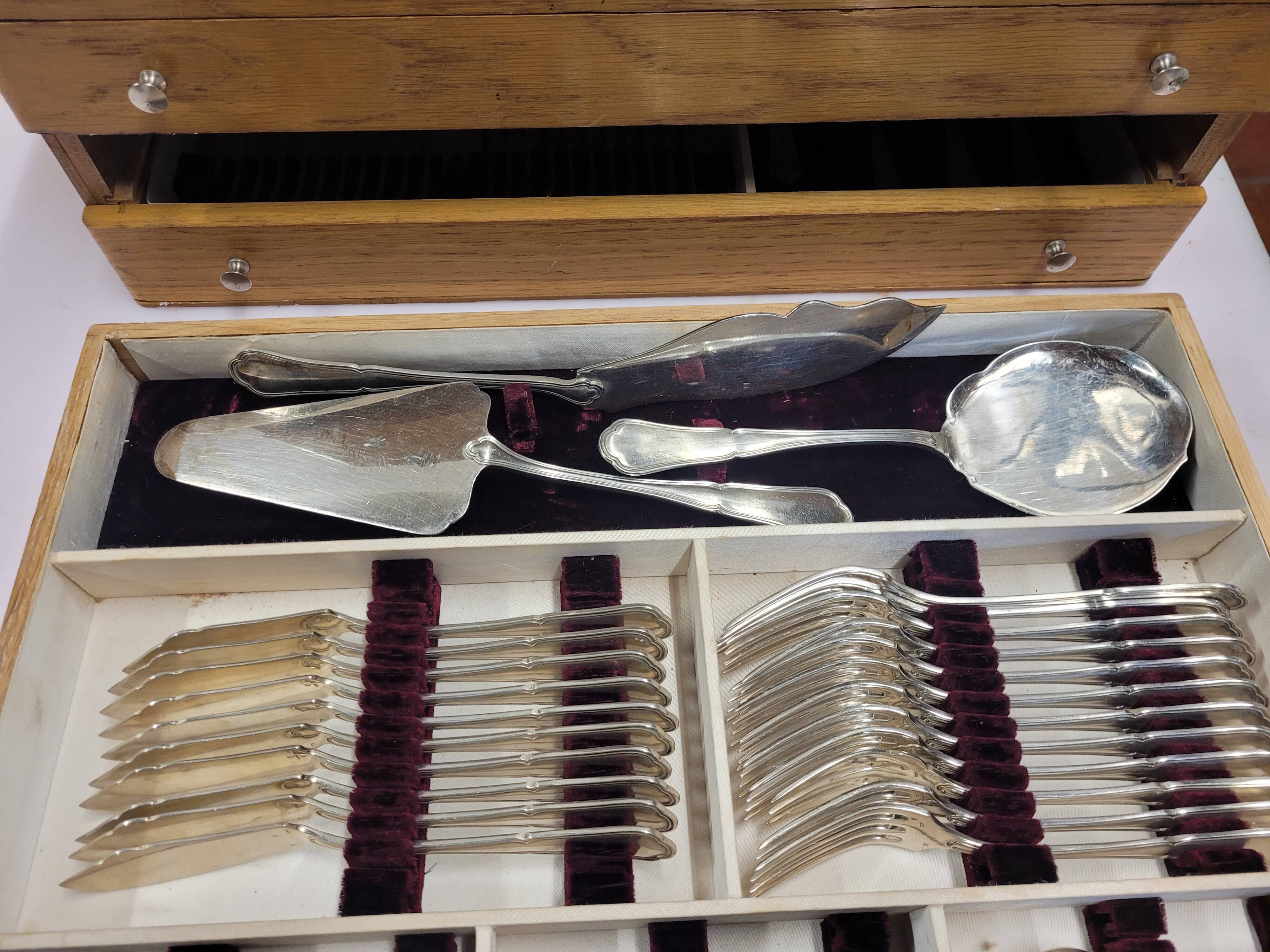 Cutlery set 170 pieces in chrome metal Goldsmith Chrysalia