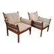 2 Genius easy chairs by Illum Wikkelsø for C.F.C. Silkeborg