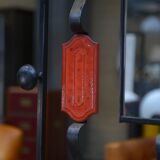 Vintage coat rack in ceramic and metal 1960