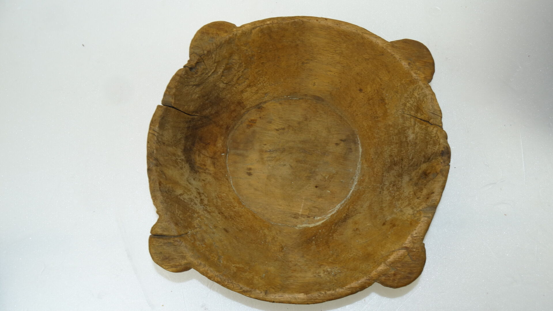 Dish raw wood bowl