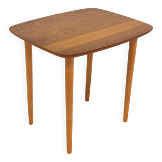Scandinavian oak side table, Sweden, 1960s