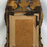 Vintage pediment mirror in gilded wood, XXth