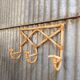 Vintage rattan wicker coat rack