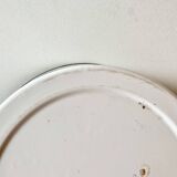 Large vintage basin in white enameled sheet metal