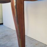 Napoleon III violin-shaped middle desk table 19th in marquetry