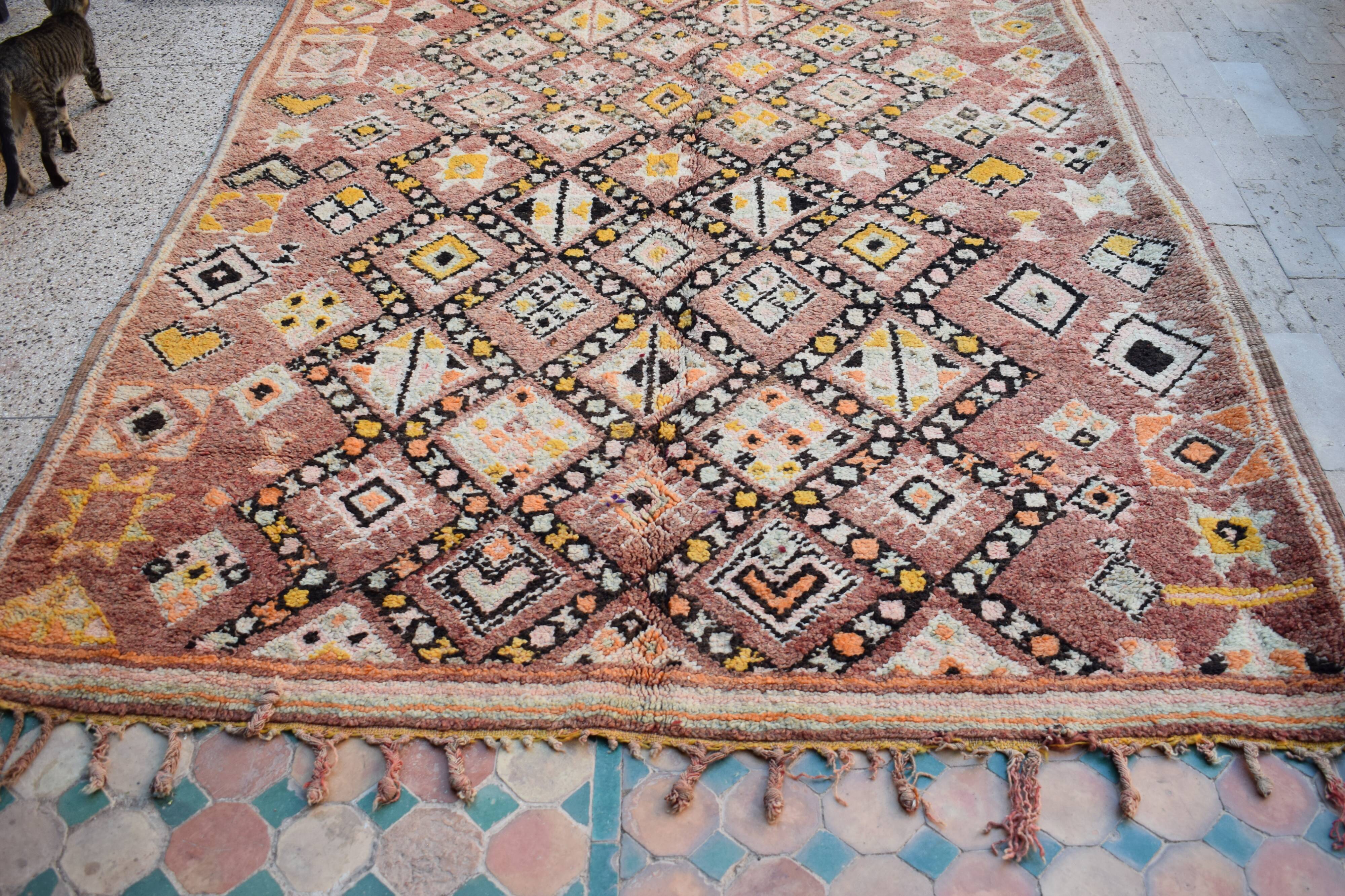 Vintage Moroccan Berber rug