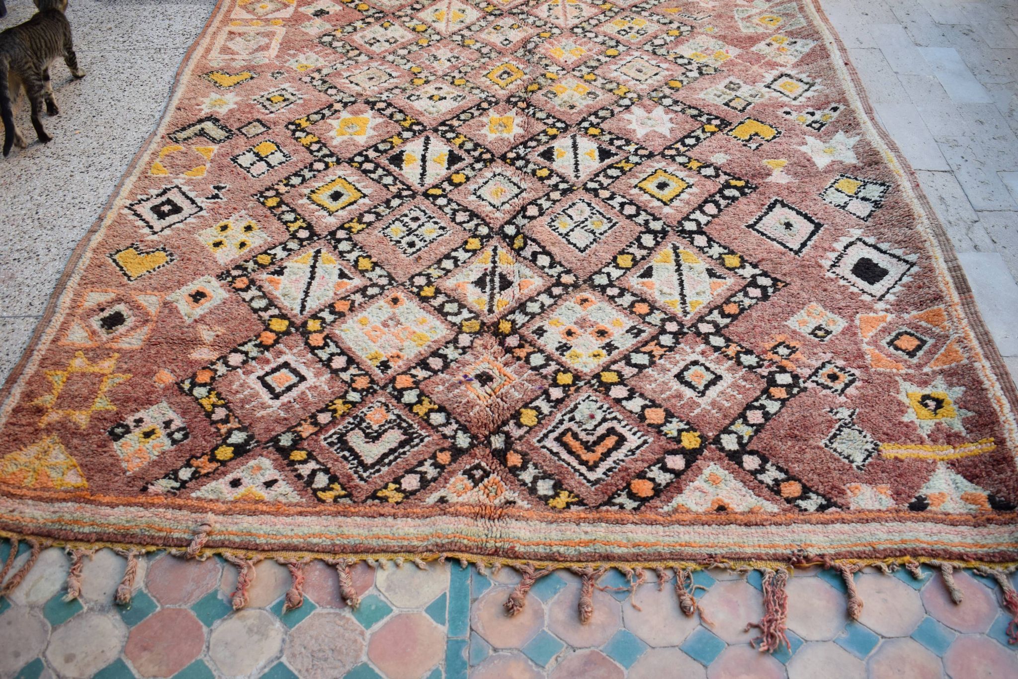 Vintage Moroccan Berber rug