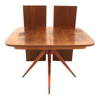 Scandinavian teak dining table, Sweden, 1950s