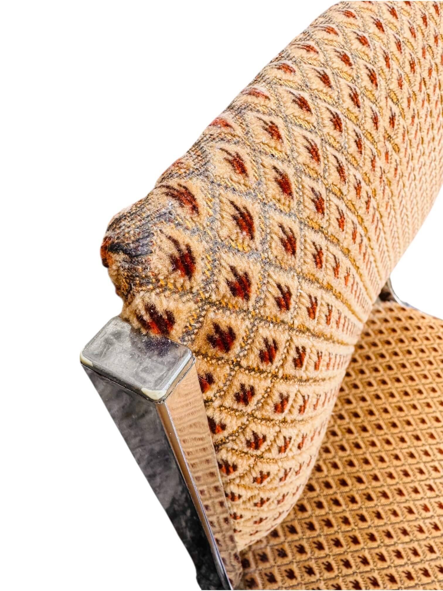 Set of 4 vintage sled chairs from the 1970s