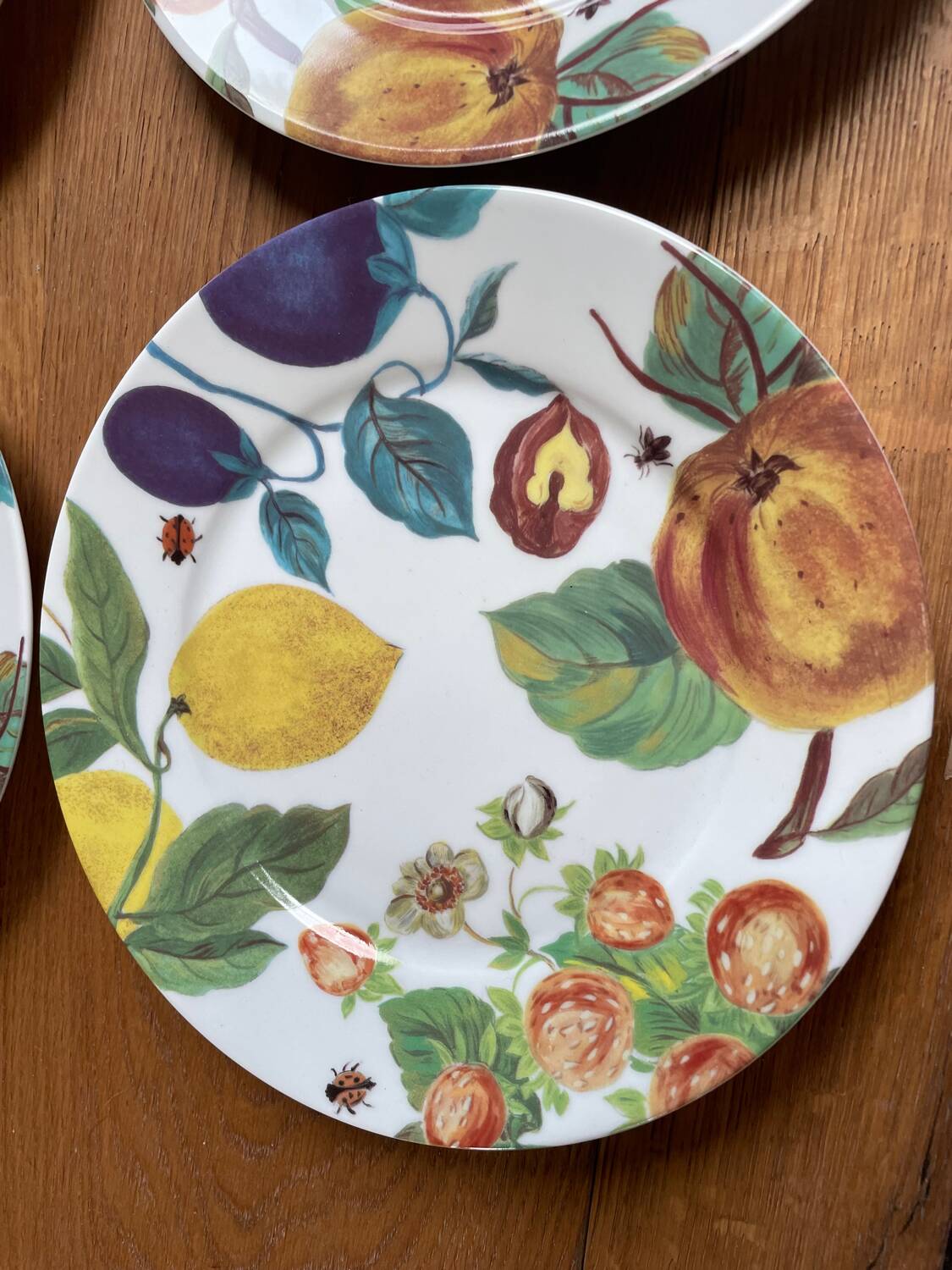 4 Laure Japy Limoges porcelain dessert plates