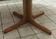 Baumann style round teak dining table with central leg Vintage Scandinavian table