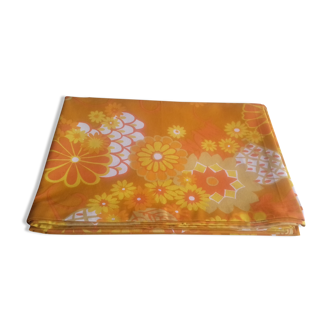 Vintage orange tablecloth