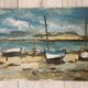Marine Oil on panel Brittany Trestel beach