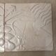 Set of 2 signed ceramic panels, still life, 1950