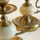 BOUGEOIRS Vintage Onyx Marble and Brass