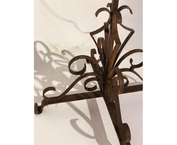 Vintage Wrought Iron Floor Lamp 1960 Selency Vintage Wrought Iron Floor Lamp 1960, Antique Cast Iron Floor Lamp