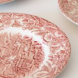 6 English flat plates Eit Ltd England vintage