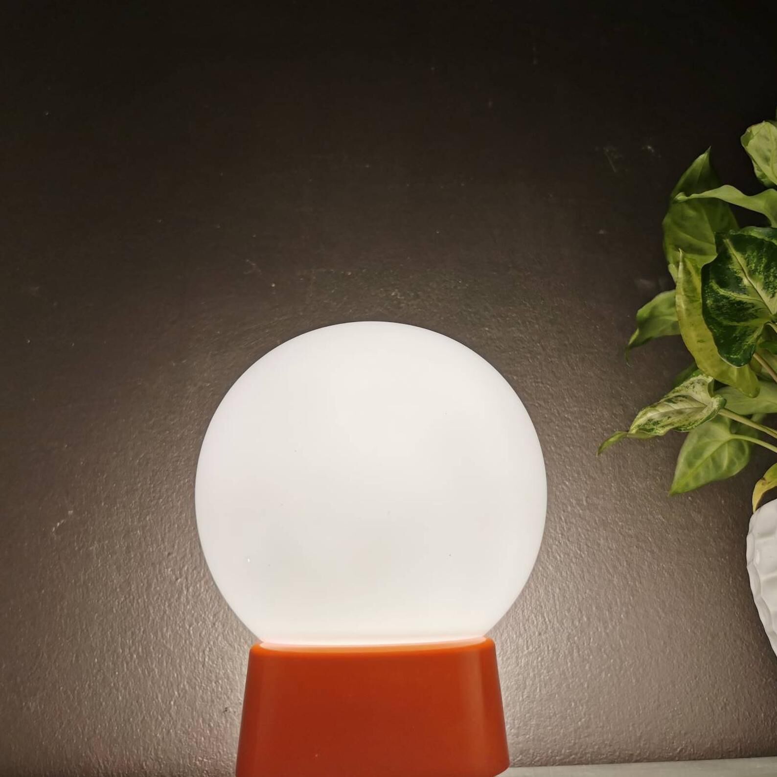 Vintage orange ceiling light 1970