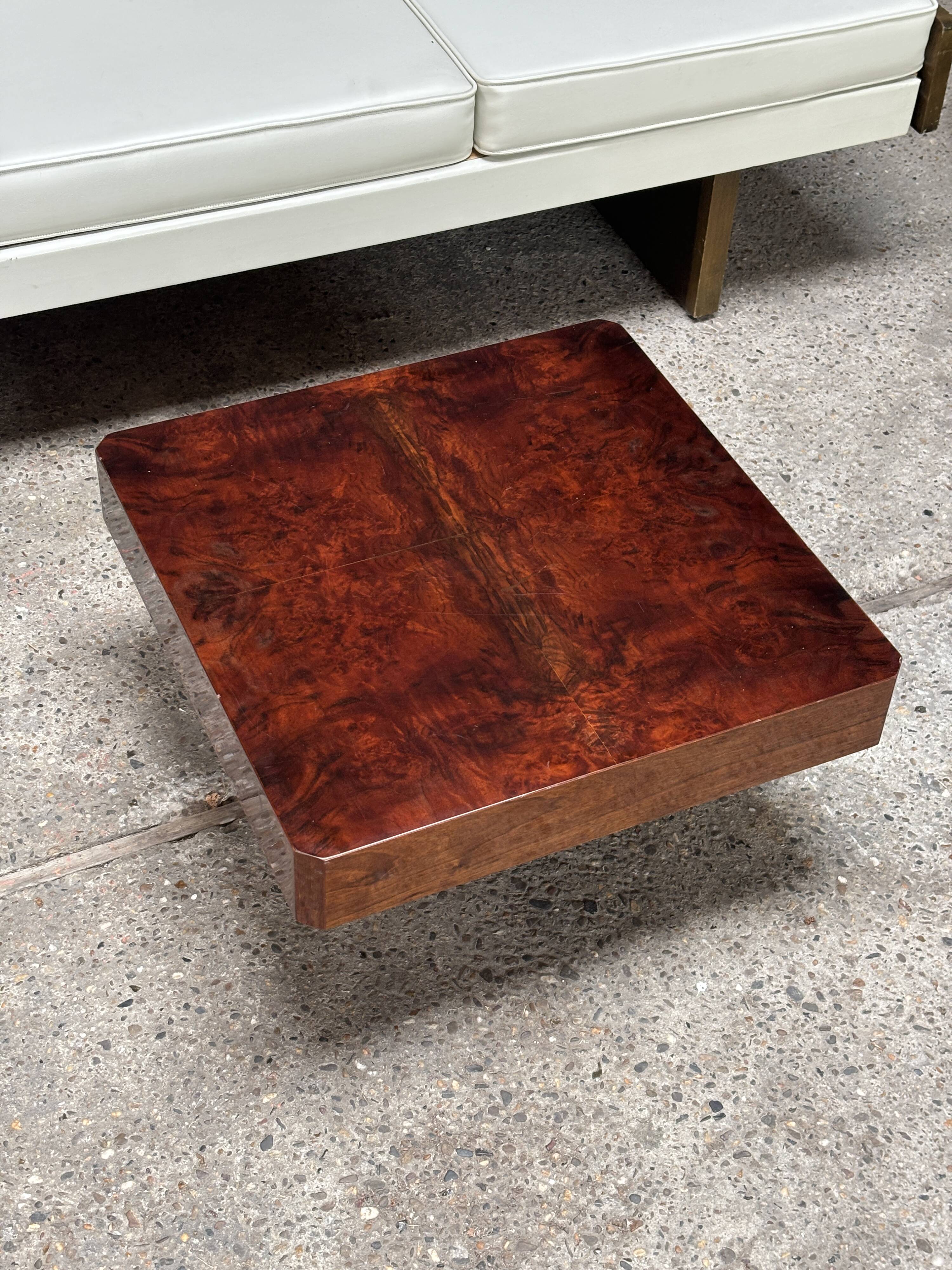 Lacquered Parchment Coffee or Side Table in the Style of Aldo Tura, Italy 1970's