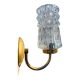 Vintage molded glass wall light