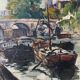 Oil on panel signed and dated 1948