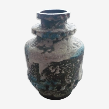 Ceramic vase with fatty lava decoration, Germany 7323-25