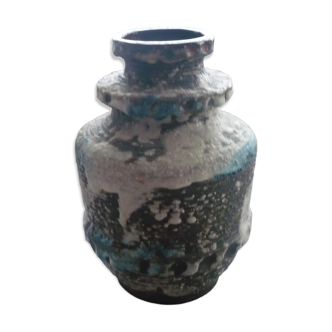 Ceramic vase with fatty lava decoration, Germany 7323-25