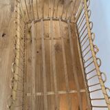 Vintage rattan cradle