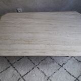 Travertine coffee table
