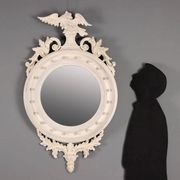 Antique Regency mirror in gilded wood, Italy, early 20th century.